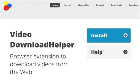 video downloadhelper extension for firefox